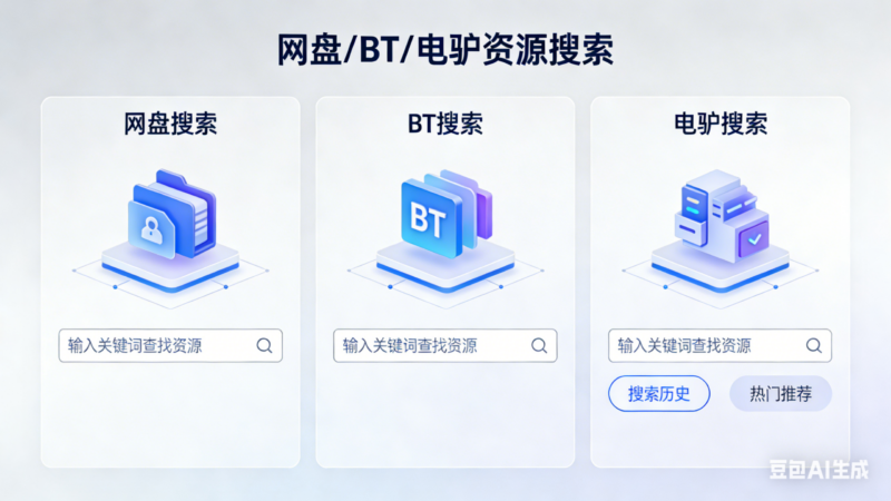 搜索神器 网盘、BT、电驴搜索
